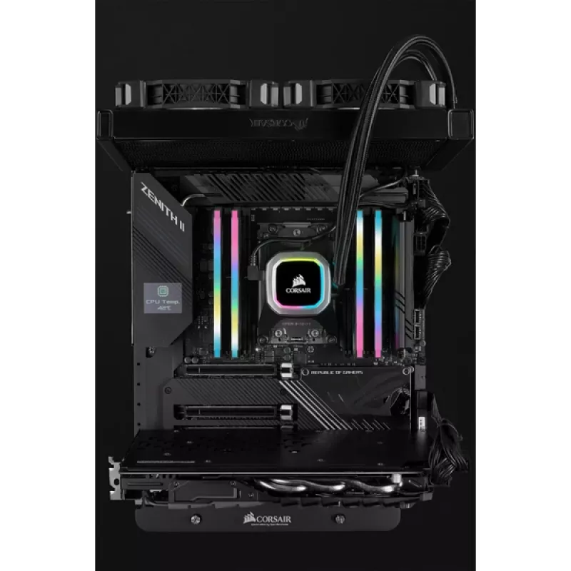 CORSAIR Arbeitsspeicher 16GB DDR4 3200MHz C16 (2x8GB) Vengeance RGB Pro Schwarz