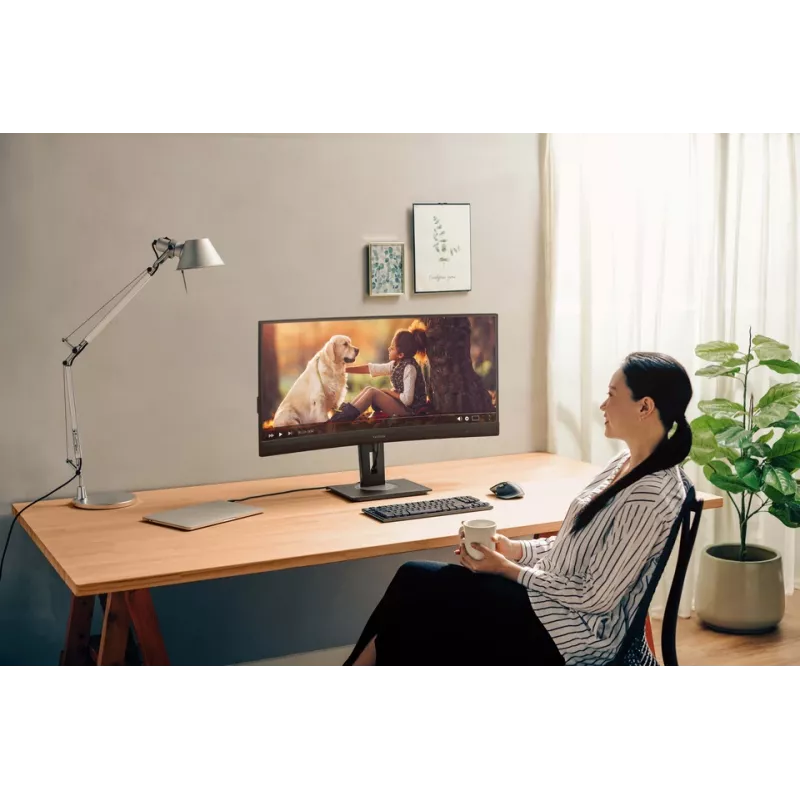 Viewsonic VG3456C Computer-Monitor 86,4 cm (34 Zoll) 3440 x 1440 Pixel UltraWide Quad HD LED Schwarz