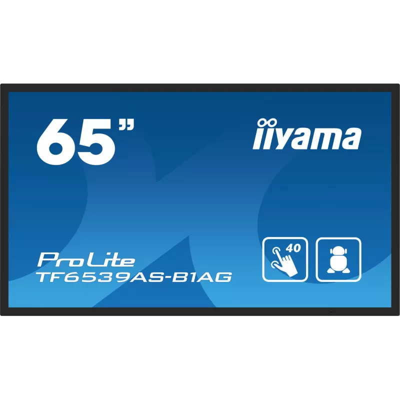 Digital-Signage-Flachbildschirm iiyama TF6539AS-B1AG 64,5 Zoll Touchscreen LED 3840 x 2160