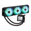 All-in-One-Flüssigkeitskühler ASUS Prime LC 360 ARGB LCD — 360-mm-Radiator, 3x 120-mm-Lüfter, LCD, PWM, Schwarz