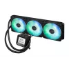 All-in-One-Flüssigkeitskühler ASUS Prime LC 360 ARGB LCD — 360-mm-Radiator, 3x 120-mm-Lüfter, LCD, PWM, Schwarz