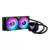 All-in-One-Flüssigkeitskühler ASUS TUF GAMING LC III 240 ARGB — 240-mm-Radiator, 2 x 120-mm-ARGB-Lüfter, Sockel AM5-Unterstützung, Schwarz