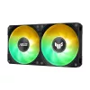 All-in-One-Flüssigkeitskühler ASUS TUF GAMING LC III 240 ARGB — 240-mm-Radiator, 2 x 120-mm-ARGB-Lüfter, Sockel AM5-Unterstützung, Schwarz