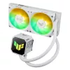 All-in-One-Flüssigkeitskühler ASUS TUF GAMING LC III 240 ARGB WHT – 240-mm-Radiator, 2x 120-mm-Lüfter, PWM, weiß