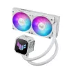 All-in-One-Flüssigkeitskühler ASUS TUF GAMING LC III 240 ARGB WHT – 240-mm-Radiator, 2x 120-mm-Lüfter, PWM, weiß