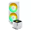 All-in-One-Flüssigkeitskühler ASUS TUF GAMING LC III 240 ARGB WHT – 240-mm-Radiator, 2x 120-mm-Lüfter, PWM, weiß