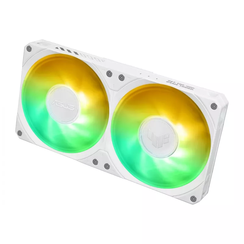 All-in-One-Flüssigkeitskühler ASUS TUF GAMING LC III 240 ARGB WHT – 240-mm-Radiator, 2x 120-mm-Lüfter, PWM, weiß