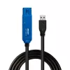 Lindy 15m USB 3.0 Active Extension Pro, 15 m, USB A, USB A, USB 3.2 Gen 1 (3.1 Gen 1), 5 Gbit/s, Schwarz