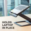 Fellowes Laptop-Ständer für den Schreibtisch – Hana LT Laptop-Ständer für Zuhause und Büro – Verstellbarer Laptop-Ständer mit 3 Höheneinstellungen – Max. Bildschirmgröße 19 Zoll, Max. Gewicht 4,5 kg – Schwarz