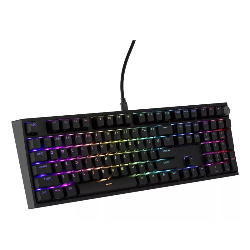 Mechanische Tastatur Genesis THOR 404 — Full-Size 100 % USB QWERTY Englisch, schwarz, RGB