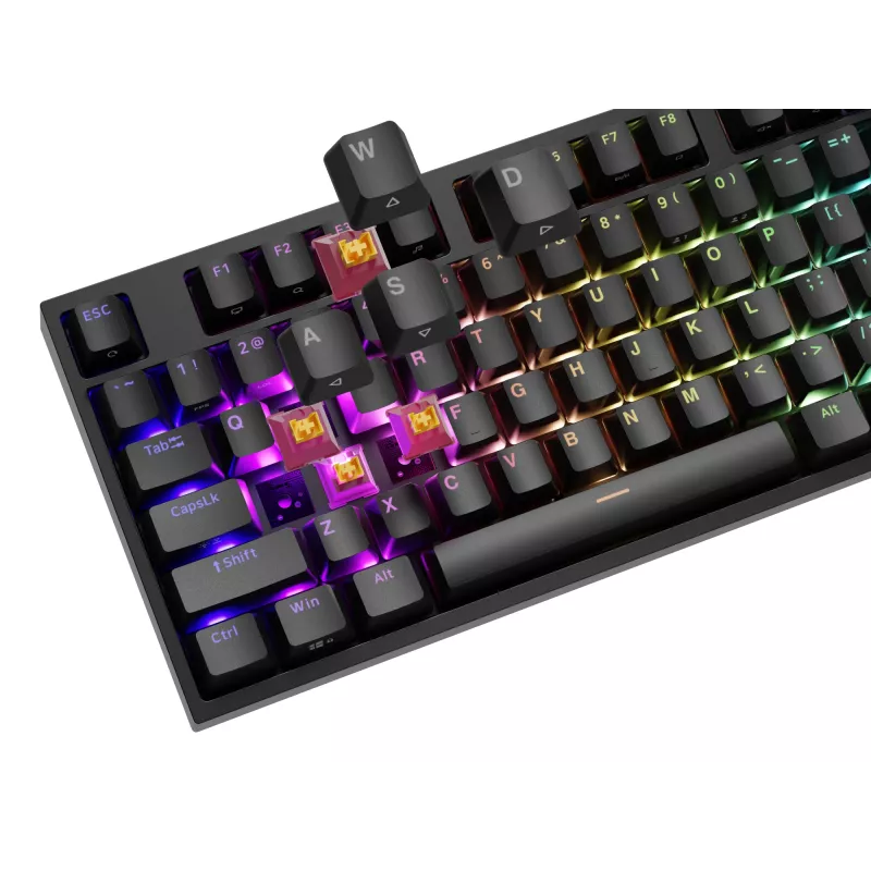 Mechanische Tastatur Genesis THOR 404 — Full-Size 100 % USB QWERTY Englisch, schwarz, RGB