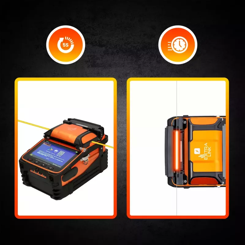 Fusionsspleißgerät Extralink AI-9 7800mAh Batterie LED-Lampe LCD 5,1 Zoll
