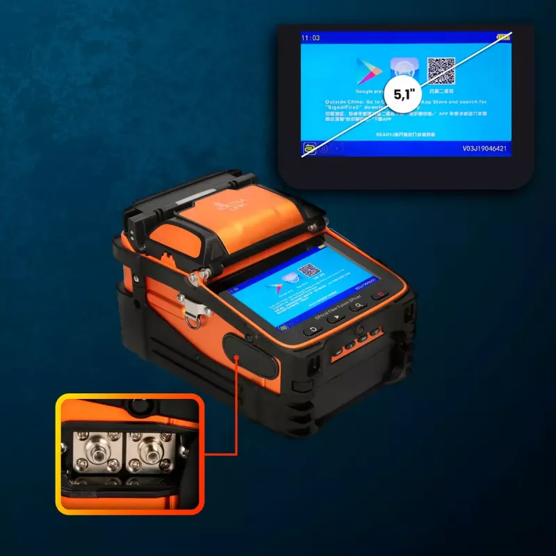 Fusionsspleißgerät Extralink AI-9 7800mAh Batterie LED-Lampe LCD 5,1 Zoll