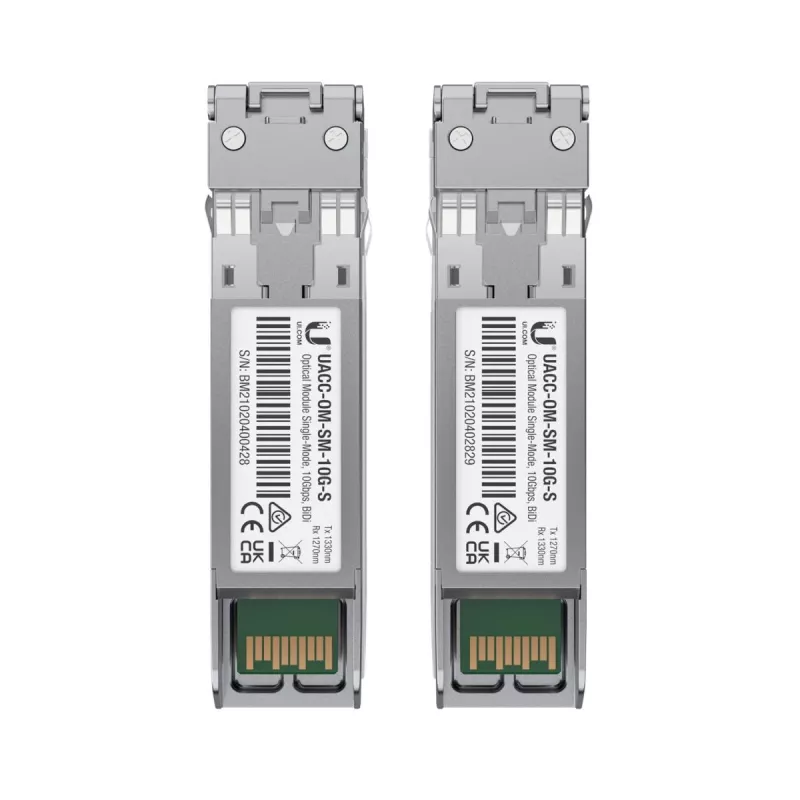 UBIQUITI NETWORKS 10Gbps SFP+ 1xLC SM 1270/1330nm BiDi 10km - 2er-Pack (uf-sm-10g-s-20)