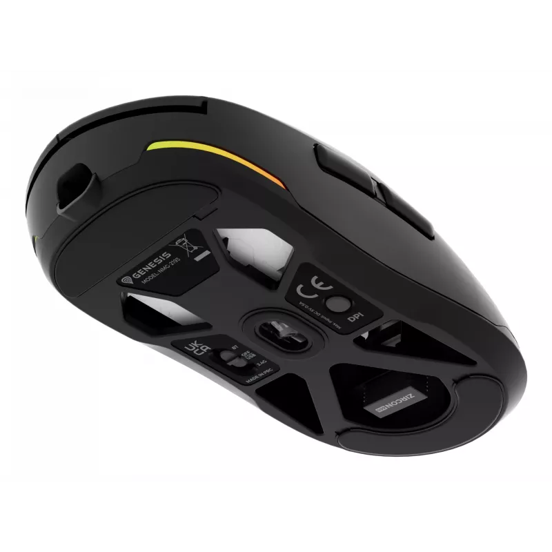 GENESIS NMG-2193 Maus Gaming Beidhändig Bluetooth + USB Type-C Optisch 26000 DPI