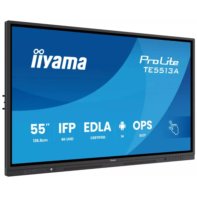Monitor iiyama 55 Zoll TE5513A-B1AG 54,6 Zoll Interaktives Flachdisplay 4K Ultra HD 3840 x 2160