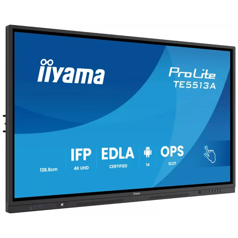 Monitor iiyama 55 Zoll TE5513A-B1AG 54,6 Zoll Interaktives Flachdisplay 4K Ultra HD 3840 x 2160