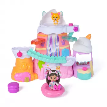 Spielset Spin Master Gabby's Dollhouse: The Movie – Gabbys Süßer-Leckereien-Berg, 12-teiliges Set mit Figuren und Zubehör, ab 3 Jahren