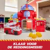 PAW Patrol Fire Rescue Command Center mit Marshall-Figur, Rettungsfeuerwehrauto, Lichter, Werfer & Soundeffekte, Kinderspielzeug für Jungen und Mädchen ab 3 Jahren