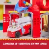 PAW Patrol Fire Rescue Command Center mit Marshall-Figur, Rettungsfeuerwehrauto, Lichter, Werfer & Soundeffekte, Kinderspielzeug für Jungen und Mädchen ab 3 Jahren