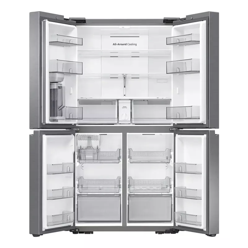Side-by-Side-Kühlschrank Samsung RF59C701ES9 — French Door, 649 L Gesamt (390 L Kühlschrank / 269 L Gefrierschrank), Silber