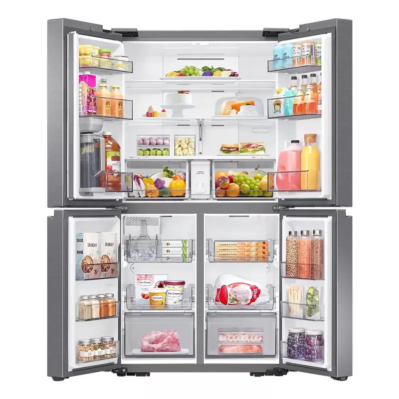 Side-by-Side-Kühlschrank Samsung RF59C701ES9 — French Door, 649 L Gesamt (390 L Kühlschrank / 269 L Gefrierschrank), Silber