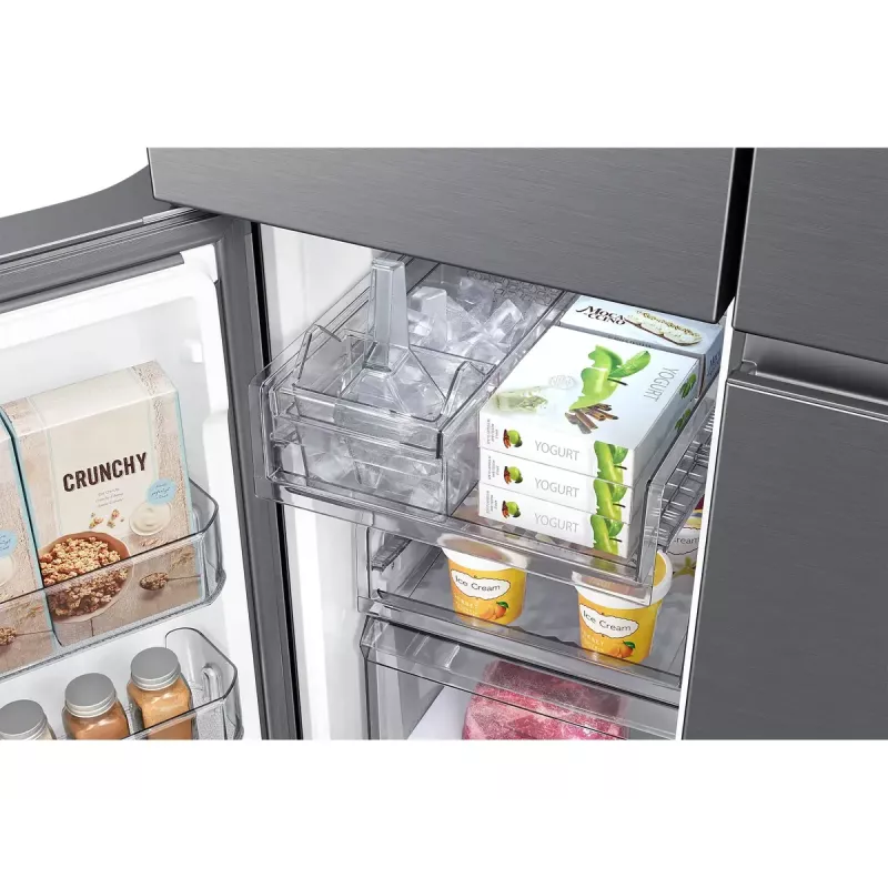Side-by-Side-Kühlschrank Samsung RF59C701ES9 — French Door, 649 L Gesamt (390 L Kühlschrank / 269 L Gefrierschrank), Silber