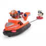 PAW Patrol Fire Rescue: Zuma Rettungs-Feuerwehrboot mit Actionfigur, abschießbarem Rettungsring, Waschbär & Spielzeugboot, Kinderspielzeug für Jungen & Mädchen ab 3 Jahren