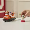 PAW Patrol Fire Rescue: Zuma Rettungs-Feuerwehrboot mit Actionfigur, abschießbarem Rettungsring, Waschbär & Spielzeugboot, Kinderspielzeug für Jungen & Mädchen ab 3 Jahren