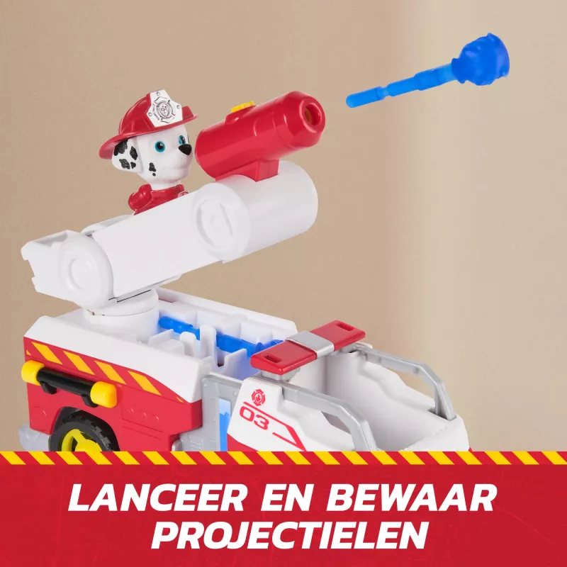 Feuerwehr-Spielzeugauto Spin Master Marshall Rescue Fire Engine mit Actionfigur, Projektilwerfer, Kunststoff, ab 3 Jahren