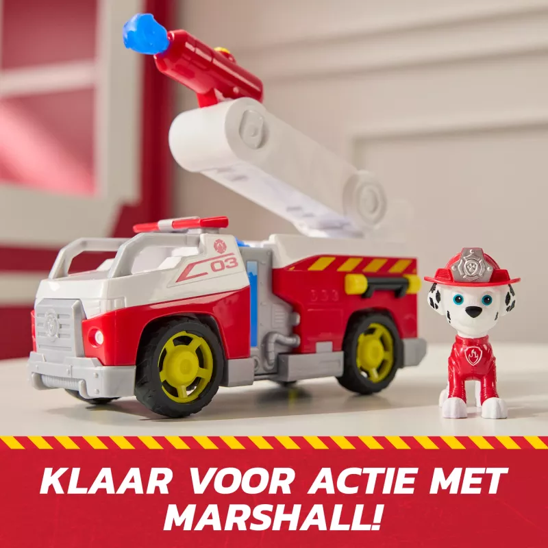 Feuerwehr-Spielzeugauto Spin Master Marshall Rescue Fire Engine mit Actionfigur, Projektilwerfer, Kunststoff, ab 3 Jahren