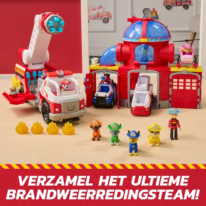 Feuerwehr-Spielzeugauto Spin Master Marshall Rescue Fire Engine mit Actionfigur, Projektilwerfer, Kunststoff, ab 3 Jahren