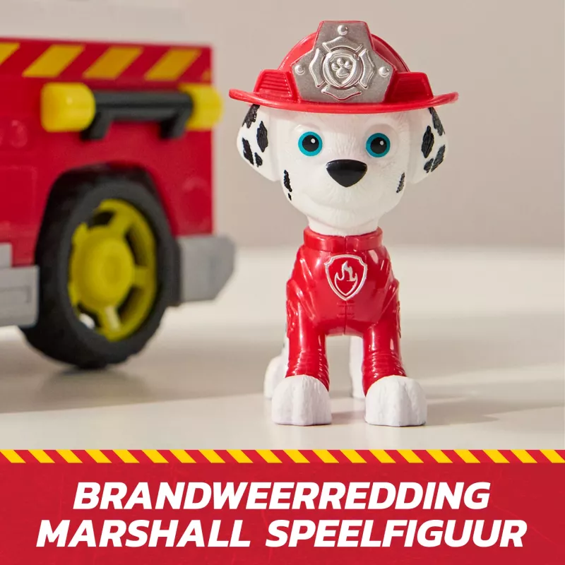 Feuerwehr-Spielzeugauto Spin Master Marshall Rescue Fire Engine mit Actionfigur, Projektilwerfer, Kunststoff, ab 3 Jahren