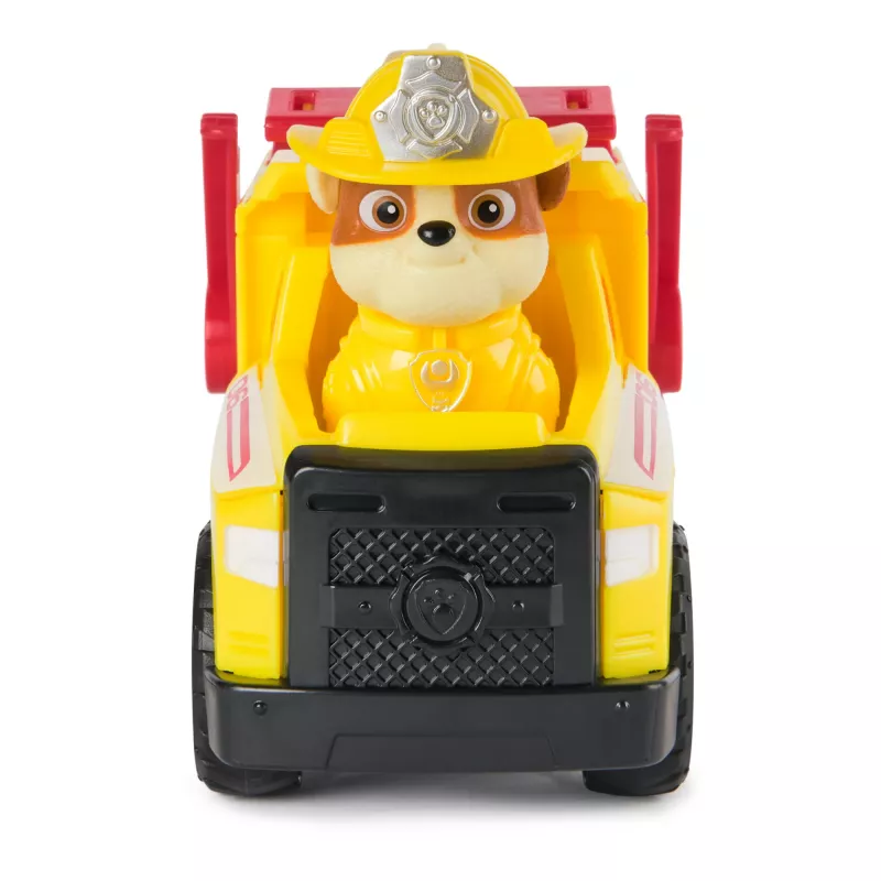 PAW Patrol Fire Rescue: Rubble Rescue Feuerwehr-Kipplaster mit Actionfigur, Projektilen und Spielzeug-LKW, Spielzeug für Jungen und Mädchen ab 3 Jahren
