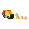 PAW Patrol Fire Rescue: Rubble Rescue Feuerwehr-Kipplaster mit Actionfigur, Projektilen und Spielzeug-LKW, Spielzeug für Jungen und Mädchen ab 3 Jahren
