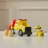 PAW Patrol Fire Rescue: Rubble Rescue Feuerwehr-Kipplaster mit Actionfigur, Projektilen und Spielzeug-LKW, Spielzeug für Jungen und Mädchen ab 3 Jahren
