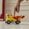 PAW Patrol Fire Rescue: Rubble Rescue Feuerwehr-Kipplaster mit Actionfigur, Projektilen und Spielzeug-LKW, Spielzeug für Jungen und Mädchen ab 3 Jahren