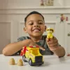 PAW Patrol Fire Rescue: Rubble Rescue Feuerwehr-Kipplaster mit Actionfigur, Projektilen und Spielzeug-LKW, Spielzeug für Jungen und Mädchen ab 3 Jahren