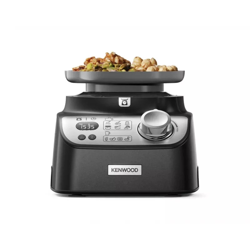 Kenwood Kompakt-Küchenmaschine MultiPro XL Weigh+ Schwarz – 1.000 W, integrierte Waage, Mixeraufsatz
