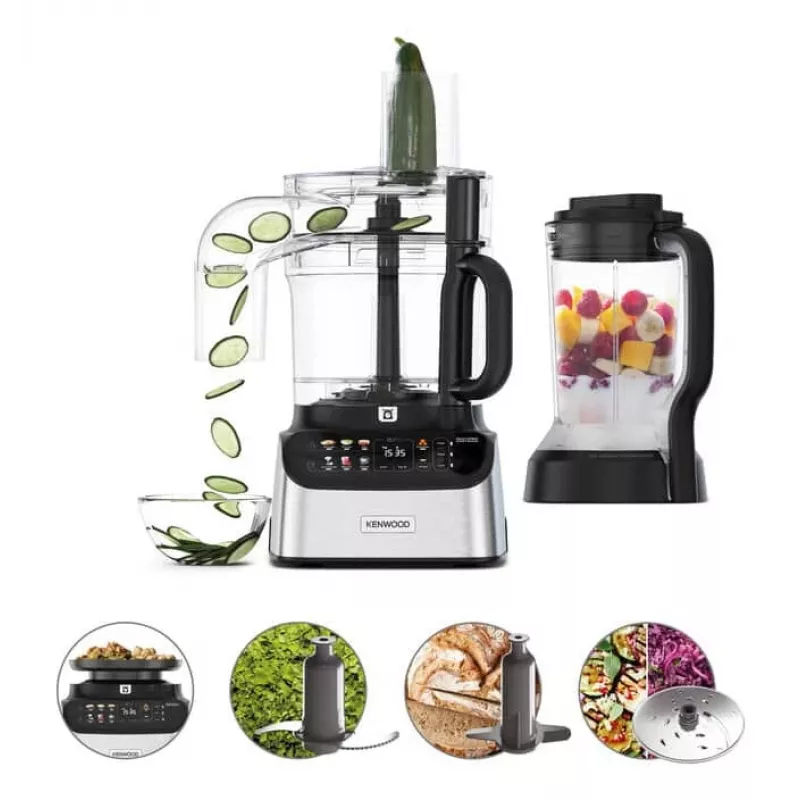 Kenwood MultiPro OneTouch Küchenmaschine 1000 W 3 L Schwarz, Edelstahl Integrierte Waage