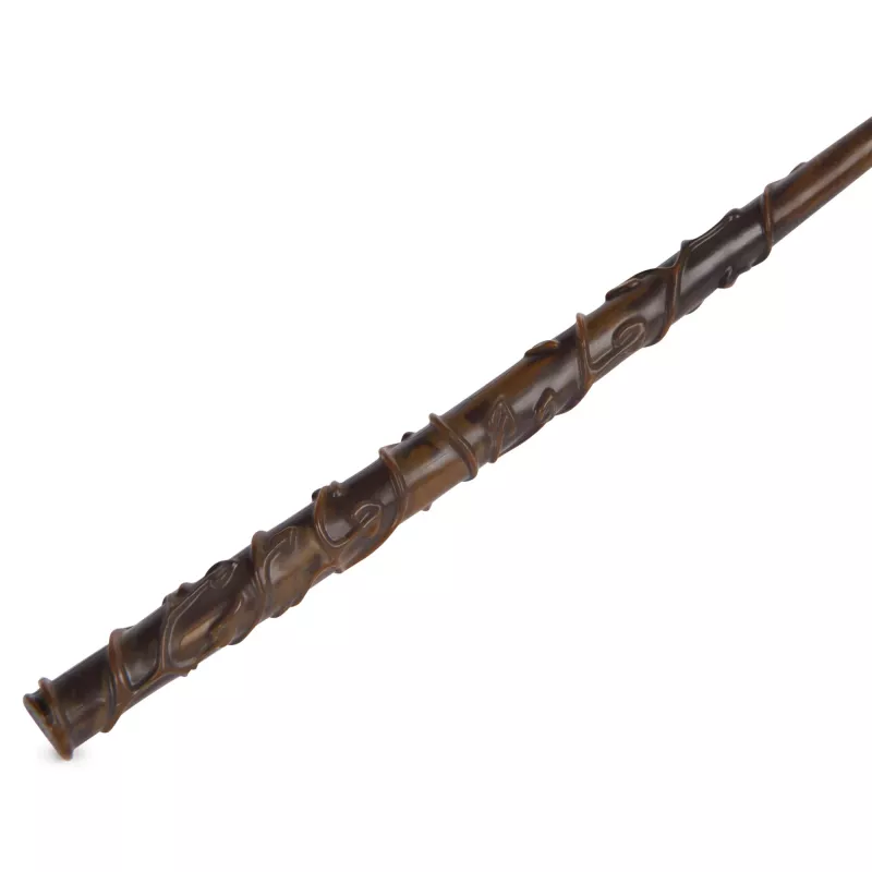 Wizarding World Harry Potter, 12-Zoll Magical Collector Hermione Granger Zauberstab mit Ständer & Druckguss-Icon, Magische Geschöpfe, Kostümzubehör