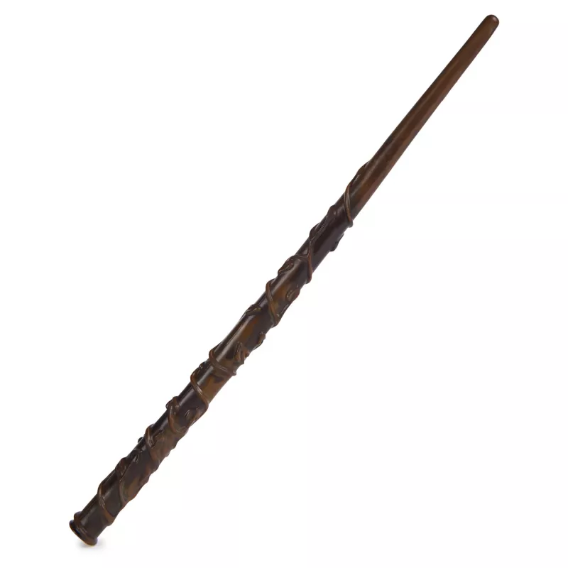 Wizarding World Harry Potter, 12-Zoll Magical Collector Hermione Granger Zauberstab mit Ständer & Druckguss-Icon, Magische Geschöpfe, Kostümzubehör