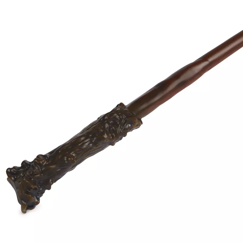 Wizarding World Harry Potter, 12-Zoll magischer Sammler-Harry-Potter-Zauberstab mit Ständer & Druckguss-Ikone, Magische Geschöpfe, Accessoire für Kostüme