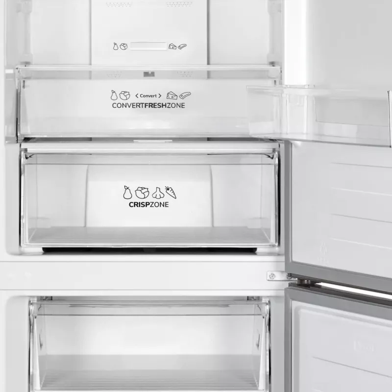Gorenje Kühl-Gefrierkombination NRK619CAXL4 SI, 304 L, SN-N, 6 kg/24h, C, Fresh Zone-Fach, Grau