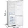 Gorenje Kühl-Gefrierkombination RK418DPW4 BE, 269 L, N-ST, 39 dB, 3,2 kg/24h, D, Weiß