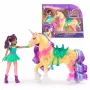 Mini-Puppenset Usorteret Unicorn Academy Ava & Leaf Power of Friendship mit durchscheinendem Sattel und 2 Zubehörteilen, 168 mm, Kunststoff