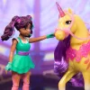 Mini-Puppenset Usorteret Unicorn Academy Ava & Leaf Power of Friendship mit durchscheinendem Sattel und 2 Zubehörteilen, 168 mm, Kunststoff