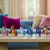 Mini-Puppenset Usorteret Unicorn Academy Ava & Leaf Power of Friendship mit durchscheinendem Sattel und 2 Zubehörteilen, 168 mm, Kunststoff