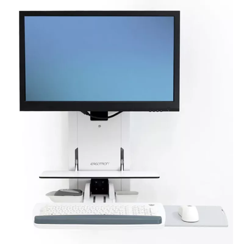 ERGOTRON Styleview Sitz-Steh-Vertikallift-Patientenzimmer (weiß)
