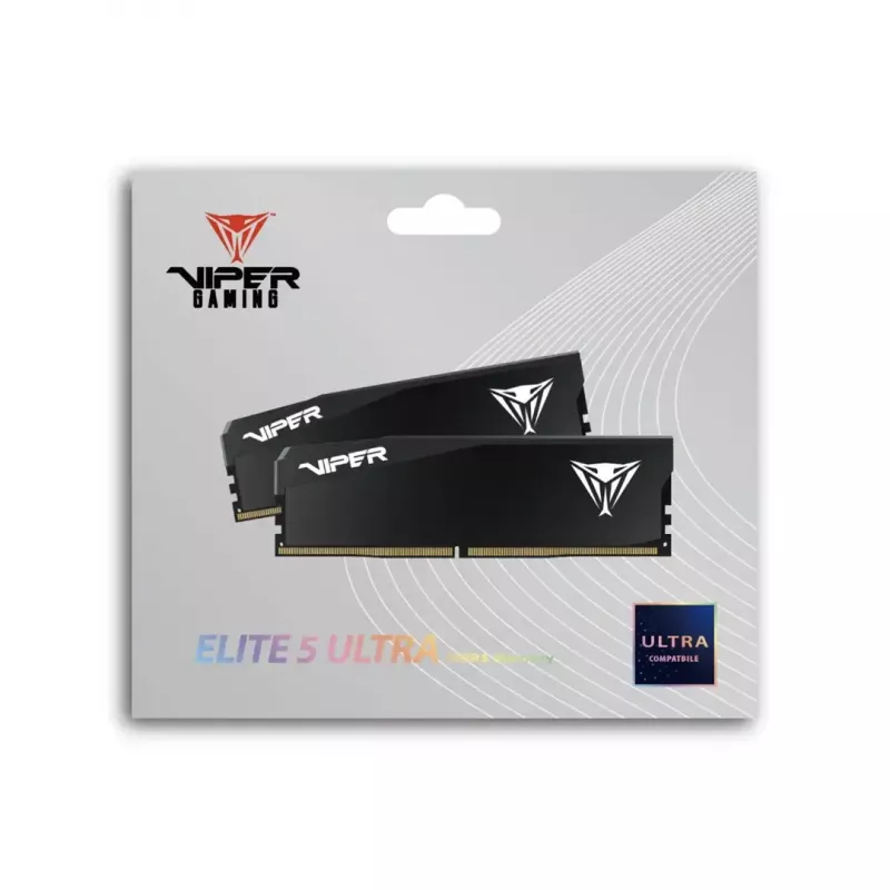 Desktop DDR5 RAM PATRIOT Viper Elite 5 Ultra 64GB (2x32GB) 6000MHz CL28 1,4V mit Kühlkörper
